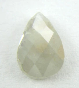 0.90Cts Beautiful Big Pear Shape Milky White Diamond 8.60x6.04x1.68 MM - Picture 1 of 24