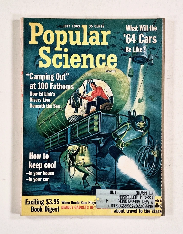 1963 Jul POPULAR SCIENCE von Braun INTERSTELLAR MISSION Air Conditioners MODEL T - Image 1 of 4