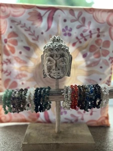 Handmade Chipstone Crystal Bracelet Gemstone Chakra Bead Reiki Gift - Picture 1 of 4