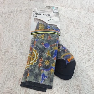 Damen SMARTWOOL Multi Shape Print gezielte gepolsterte Socken über der Wade Merino - Bild 1 von 8
