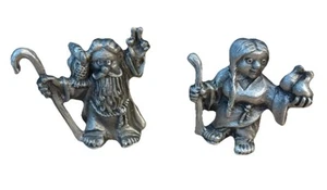 Vintage Noah 1982 & Mrs Noah 1984 Hudson Fine Pewter - Picture 1 of 7