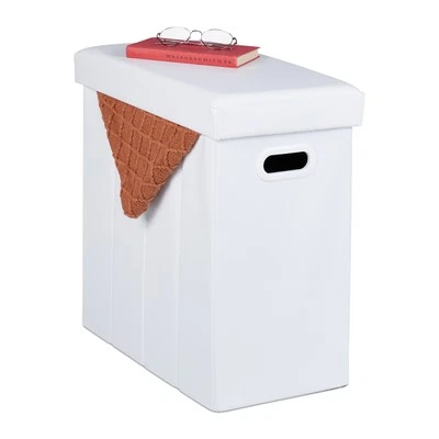 Sitzhocker Sitztruhe Falthocker Stauraumhocker Polsterhocker faltbar 48 L - Bild 1 von 4