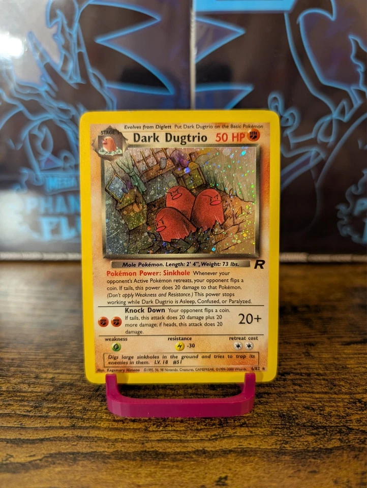 Pokemon TCG - Dark Dugtrio 6/82 - Team Rocket - Holo Rare - Image 1 of 4