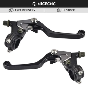 CNC Shorty Clutch Brake Levers For Suzuki RM 50 60 80 100 125 250 370 400 500 - Foto 1 di 6