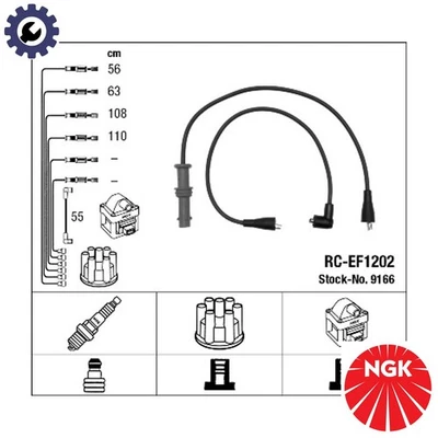 IGNITION CABLE KIT 9166 FOR SUBARU LEGACY/� LIBERTY EJ18 SPI 1.8L 4cyl LIBERTY I - Image 1 of 4