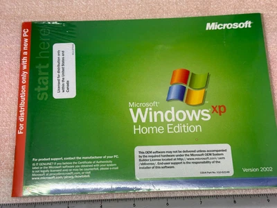 MICROSOFT WINDOWS XP HOME OPERATING SYSTEM NEW & SEALED, Fast Shipping - Image 1 of 2