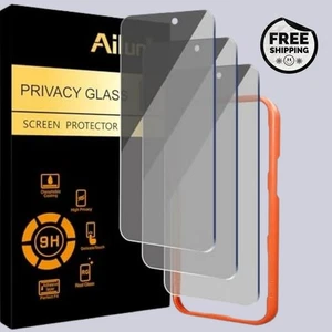 Paquete de 3 protectores de pantalla de privacidad Ailun para iPhone 16 Pro Max [6,9 pulgadas] paquete de 3 nuevos - Imagen 1 de 5
