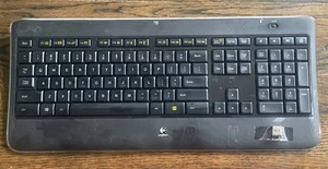 Logitech K800 Wireless Illuminated Keyboard With Dongle "No cable" - Untested - Picture 1 of 4