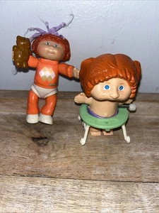 Vintage Cabbage Patch Figures. Set Of 2. Wind Up/Walking. Teddy Bear. - Picture 1 of 15