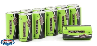 Interstate Batteries C Cell Alkaline Battery (12 Pack) All-Purpose 1.5V High  - Image 1 of 4