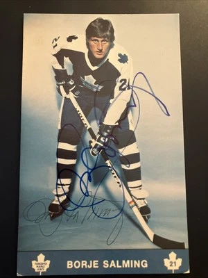 Toronto Maple Leafs Borje Salming Autographed Postcard - Image 1 of 4