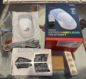 Asus ROG Keris Wireless AimPoint Gaming Mouse White - Afbeelding 1 van 1