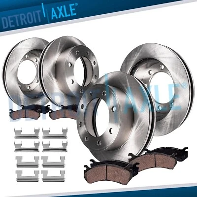 Front Rear Brake Rotors Brake Pads for Chevy GMC Sierra Silverado Suburban 2500 - Image 1 of 4
