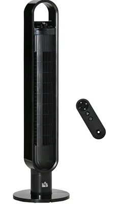 39" Anion Freestanding Tower Fan Cooling for Bedroom with Oscillating, 3 Speeds, - Image 1 of 4