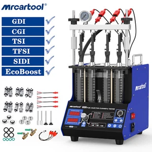 GDI Ultrasonic Fuel Injector Cleaner Tester 4-Cylinder Injector Cleaning Machine - Picture 1 of 18