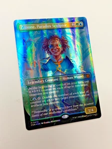 ZIMONE PARADOX SCULPTOR BORDERLESS MANA FOIL NM MTG LEGENDARY CREATURE MYTHIC - Picture 1 of 2