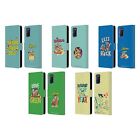 OFFICIAL THE FLINTSTONES GRAPHICS LEATHER BOOK WALLET CASE COVER FOR OPPO PHONES