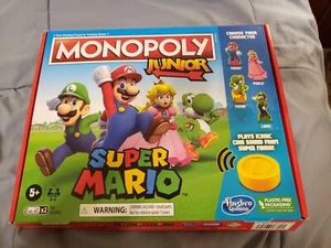 Monopoly Junior Super Mario Edition Board Game Hasbro 2022 Complete! - Picture 1 of 4