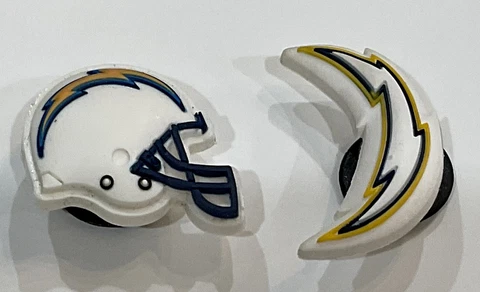 Los Angeles Chargers NFL Official Crocs Licensed Jibbitz (2) New Without Tags Cover
