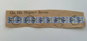Malaya Singapur 50c KGVI tira de 10 1950 usado OHMS - Imagen 1 de 4