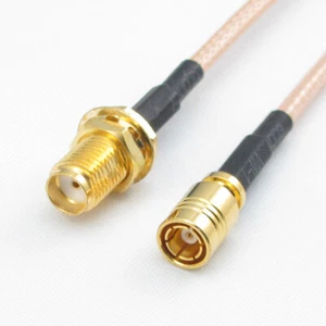 SMB Female to SMA Female Jack RG316 Cable Coax Coaxial Jumper Pigtail RF 50ohms - Picture 1 of 7