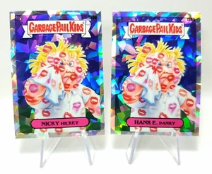 Topps Garbage Pail Kids Chrome Nicky Hickey Hank E Panky 130a-b Atomic Refractor - Bild 1 von 11