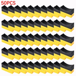 50*Tire Dressing Applicator Pad Car Contour Sponge Gloss Shine Protectant Wheel - Picture 1 of 12