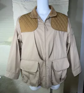 Vintage Gamehide Royal Flush Hunting Jacket Men's Sz XL khaki Brown Game Pouch - Picture 1 of 12