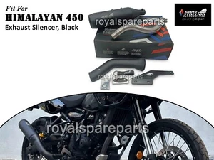 Fit For Royal Enfield "New Himalayan 450" Silver Stallion Black Exhaust Silencer - Imagen 1 de 14