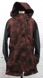 New Ride Womens Madison Snowboard Jacket Medium Black Currant Plaid - Picture 1 of 1