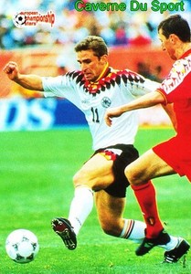115 STEFAN KUNTZ # GERMANY EUROPEAN CHAMPIONSHIP STARS CARD PLASCOT 1996