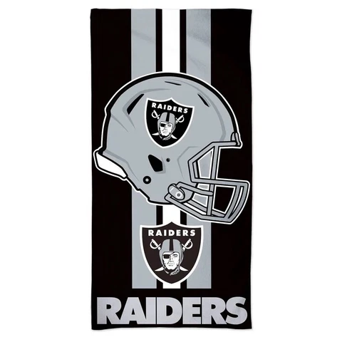 Las Vegas Raiders Fiber Beach Towel 9lb 30" x 60" Cover