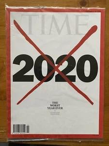 Time Magazine 2020 The Worst Year Ever Red Cross X Protests Pandemic NEW SEALED - Picture 1 of 2