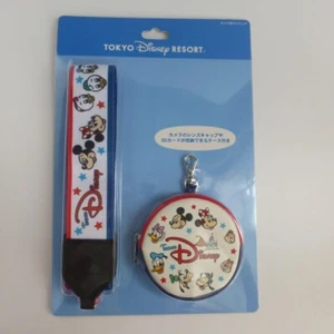 Tokyo Disney Resort Camera Strap Team Disney Lens Cap & SD Card Case New - Picture 1 of 3