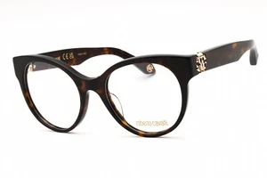 ROBERTO CAVALLI VRC027M 0722 Eyeglasses Dark Havana Frame 52mm - Picture 1 of 4
