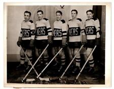 Vintage 1938 Drumheller Miners Hockey Photo Bentley Brothers Max Doug Reg Roy!