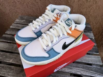 Nike Dunk Mid Pale Ivory Multi Color M Size 5.5/W 7 DV0830-100 OG NIB. - Image 1 of 4