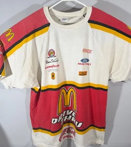 Vtg 1999 NASCAR Bill Elliot McDonald’s Snap On Shirt #94 Pit Crew XL AOP RARE - Picture 1 of 12