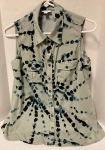LuLaRoe Roxanne serbatoio senza maniche a scatto splatter piccolo - Foto 1 di 5