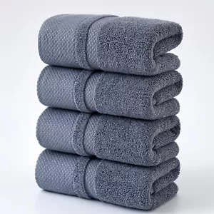 KOILIFE Towels 4 Pcs 100% Cotton Bath Towels Set 27x54 in - Picture 1 of 8