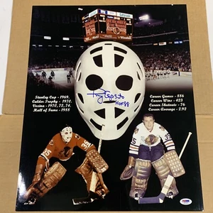 Rare Tony Esposito Chicago Blackhawks Signed 16x20 Collage PSA/Dna - Picture 1 of 3