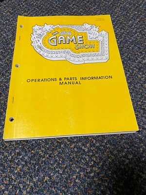 1990 BALLY/WILLIAMS FACTORY ORIGINAL GAME SHOW PINBALL MANUAL WITH BONUS - Image 1 of 4