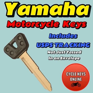 Yamaha Motorcycle keys Cut to Code replacement spare key for codes A7501-A7750 - Picture 1 of 3