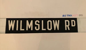 Wilmslow Road - Manchester Linen Bus Destination Blind 12/68 30” - Picture 1 of 12