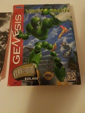 Vectorman (Sega Genesis, 1995) Complete in Box - CIB Game Tested Working RaRe
