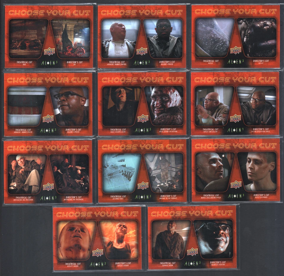 2021 Upper Deck Alien 3 Choose Your Cut 11 Card Insert Set NrMt-Mt - Image 1 of 1