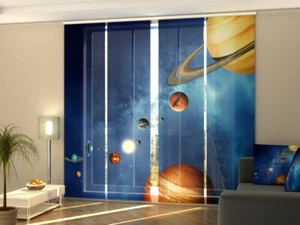 Foto-Schiebegardine Sonnensystem, Flächenvorhang mit Motiv, Fotodruck, auf Maß - Bild 1 von 7