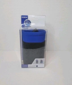 (Authentic) Olympus CSCH-121 Blue / Black Soft Camera Case - NEW IN PACK! - Picture 1 of 10