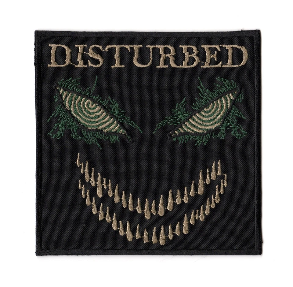 Disturbed Sew-on Patch | Scary American Heavy Alternative Nu Metal Band Logo - Image 1 of 1