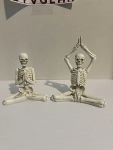 Yoga Skeleton Serenity Decoration - Picture 1 of 2